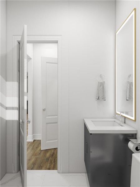 Furnished interior view inside a new home in , Cumming (Image 31).