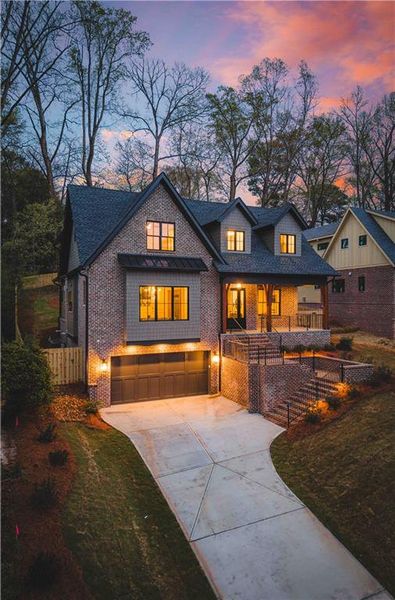 Front exterior of a new home in , Decatur, GA, highlighting curb appeal (Image 30).