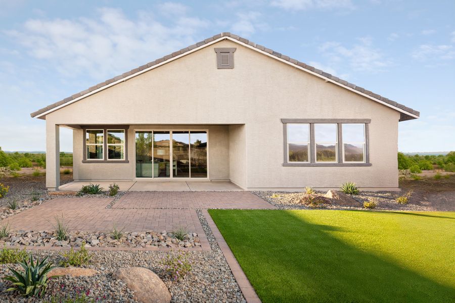 Representative exterior details of a home built from the Irwin by Beazer Homes in Marbella at Windrose, Waddell (Image 3).