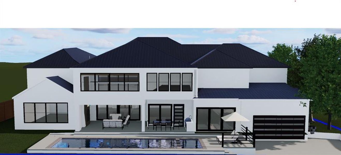 Exterior rendering of this home design in , Dallas, TX (Image 1). Exterior rendering of this home design in , Dallas, TX (Image 1).