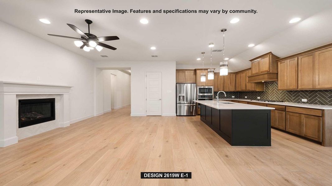 Furnished interior view inside a new home in Parkside On The River, Georgetown (Image 7).