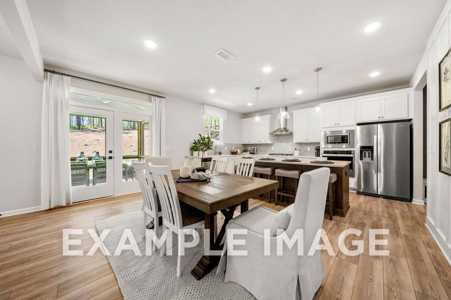 Representative furnished interior of a home built from the The Hickory B by Davidson Homes LLC in Cedar Farms, Winder (Image 15).