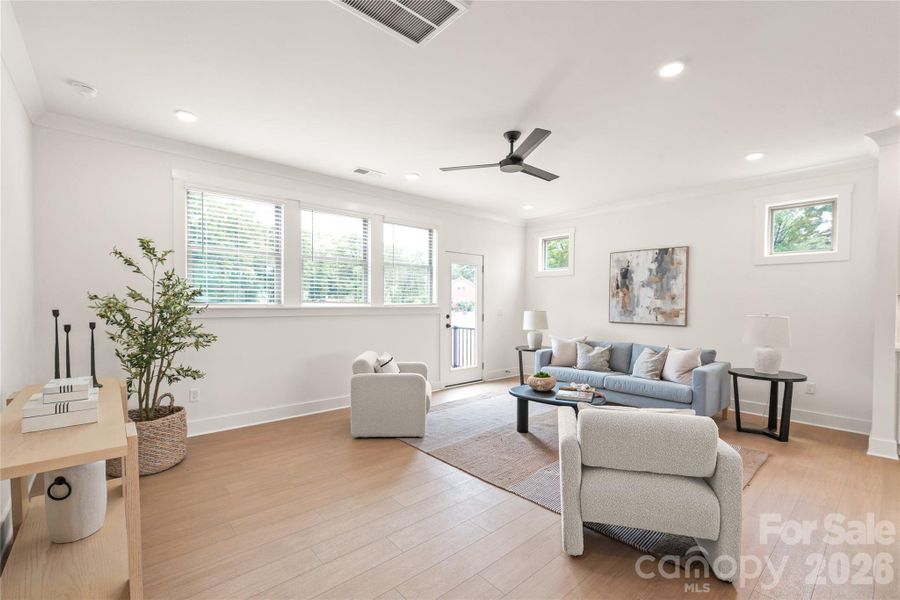 Furnished interior view inside a new home in , Charlotte (Image 17).