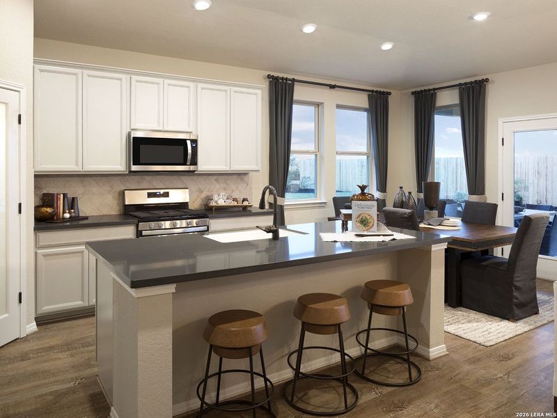 Furnished interior view inside a new home in Fox Falls, Boerne (Image 3).