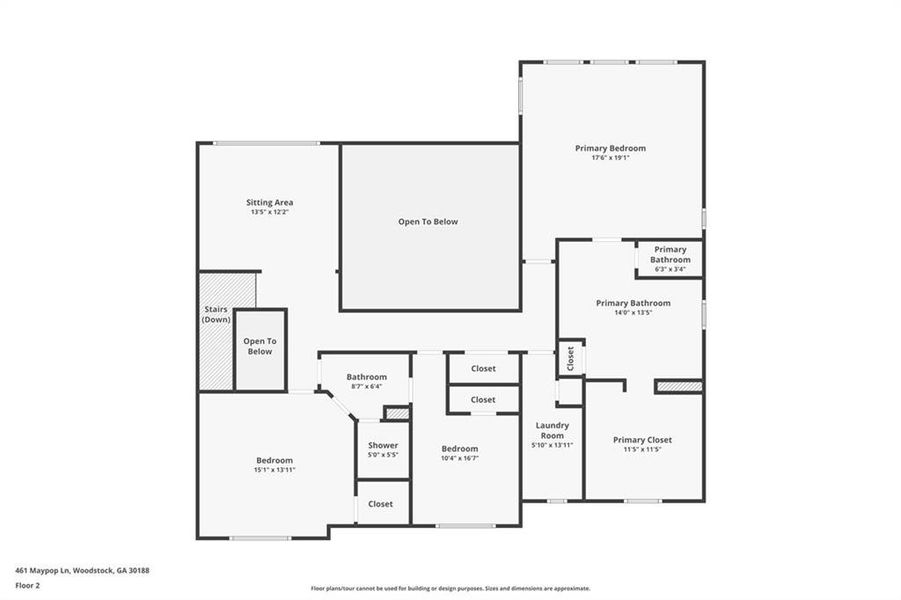 2D floor plan layout of this home in , Woodstock, GA (Image 34). 2D floor plan layout of this home in , Woodstock, GA (Image 34).