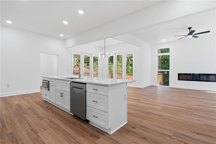 Furnished interior view inside a new home in , Flowery Branch (Image 11).