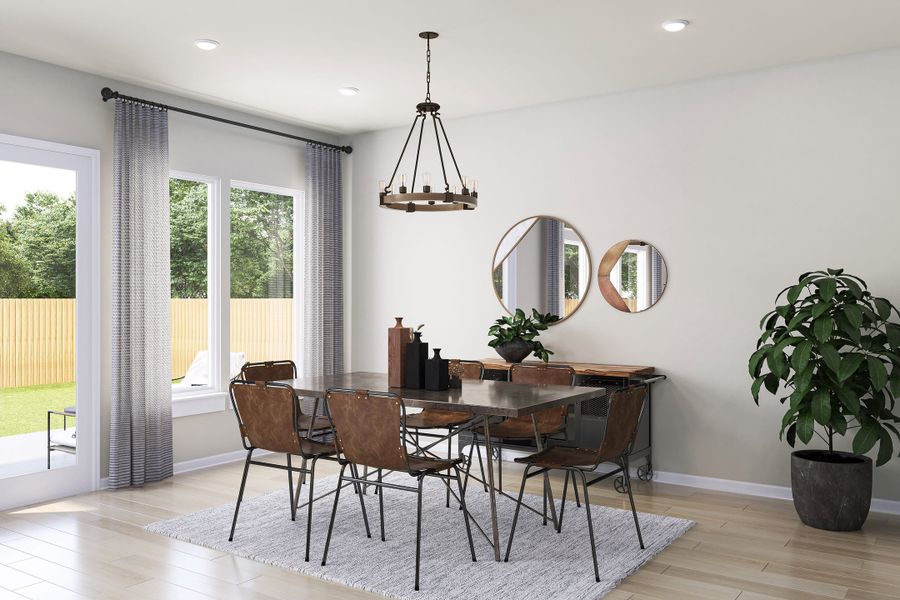 Representative furnished interior of a home built from the Bryker by Tri Pointe Homes in Lariat, Liberty Hill (Image 14).