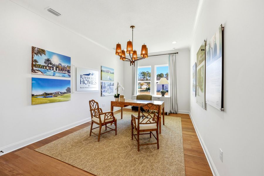 Furnished interior view inside a new home in Amelia National Country Club, Fernandina Beach (Image 13).