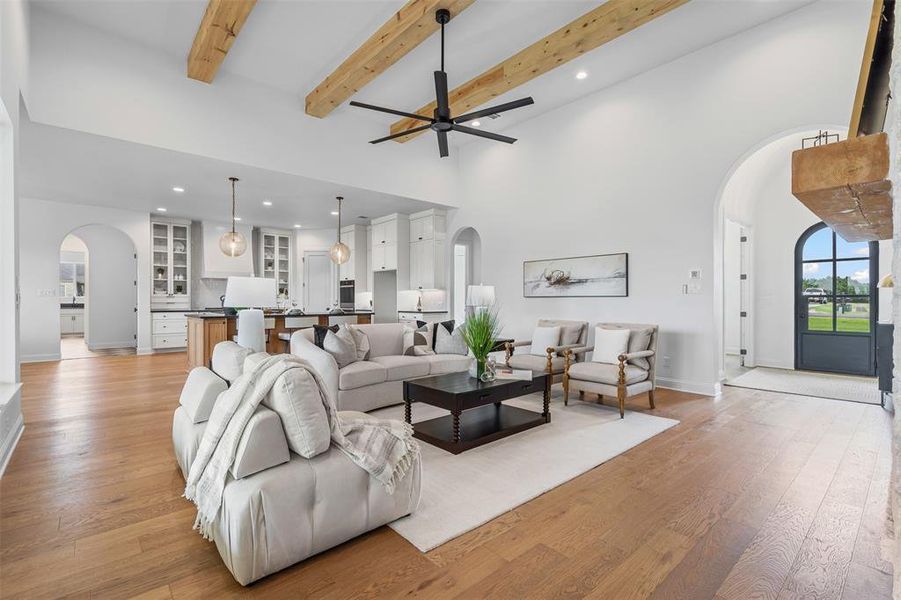 Furnished interior in a model home at Rolling Creek Ranch in Granbury (Image 16). Furnished interior in a model home at Rolling Creek Ranch in Granbury (Image 16).