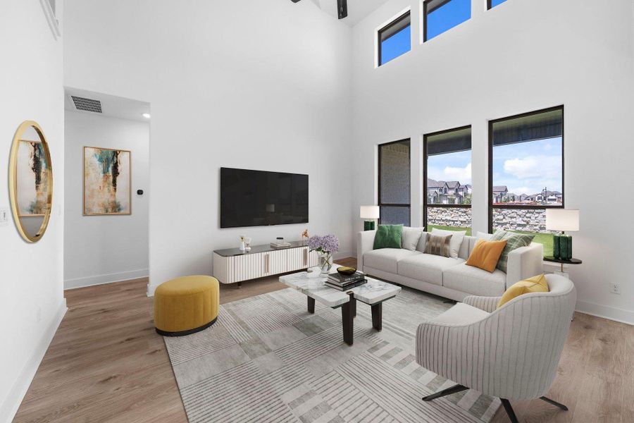 Open Concept Family Room - Virtually Staged Open Concept Family Room - Virtually Staged