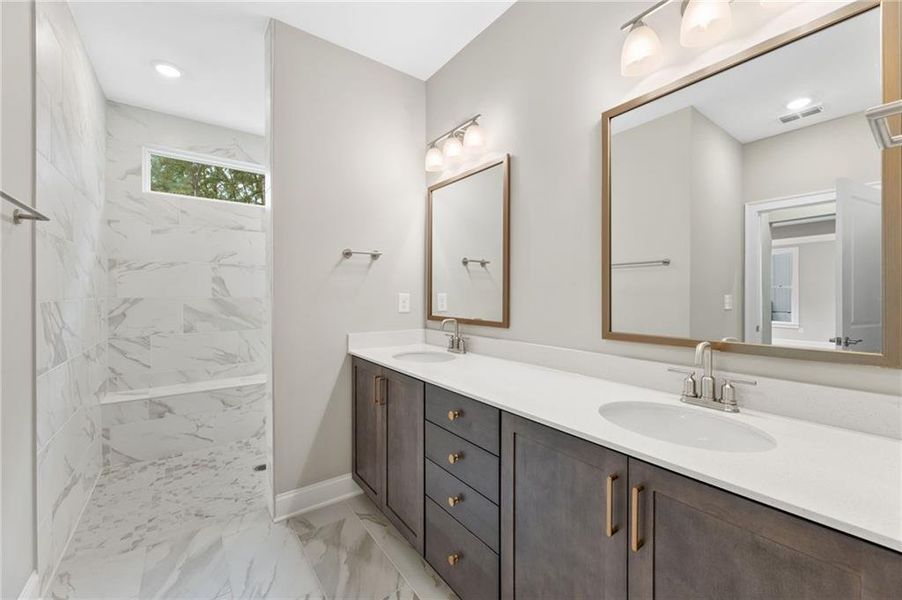 Furnished interior view inside a new home in The Courtyards at Bailey Farm, Dacula (Image 8).