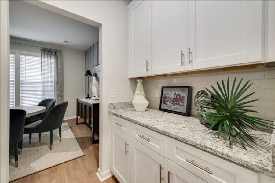 Representative furnished interior of a home built from the The Rembert by Stanley Martin Homes in Greenpoint, Harlem (Image 11).