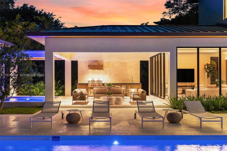 Exterior details and patio area of a home in , Pinecrest (Image 22). Exterior details and patio area of a home in , Pinecrest (Image 22).