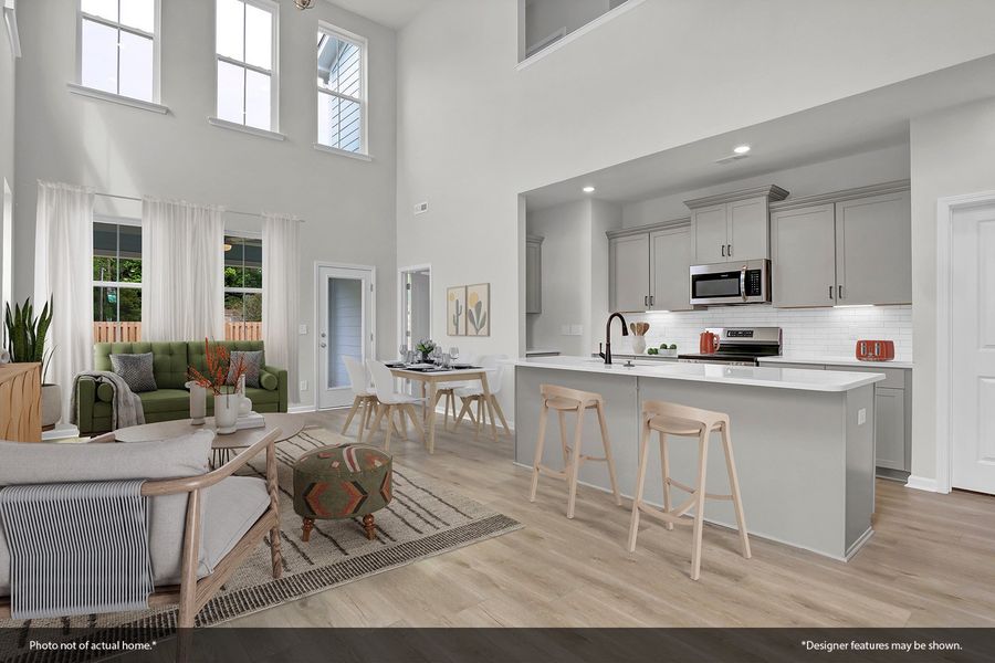 Furnished interior view inside a new home in Grand Park, Leland (Image 5).