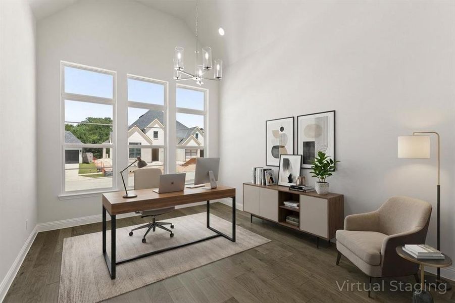 3208 Patterson Ct - Home Office Virtually Staged