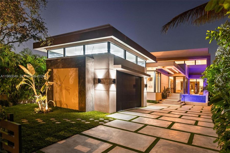 Exterior details and patio area of a home in , Miami (Image 30). Exterior details and patio area of a home in , Miami (Image 30).