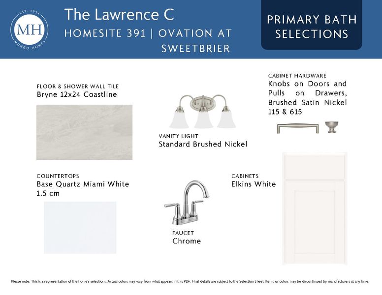 Sample of building materials used in homes in Ovation at Sweetbrier, Durham (Image 8). Sample of building materials used in homes in Ovation at Sweetbrier, Durham (Image 8).