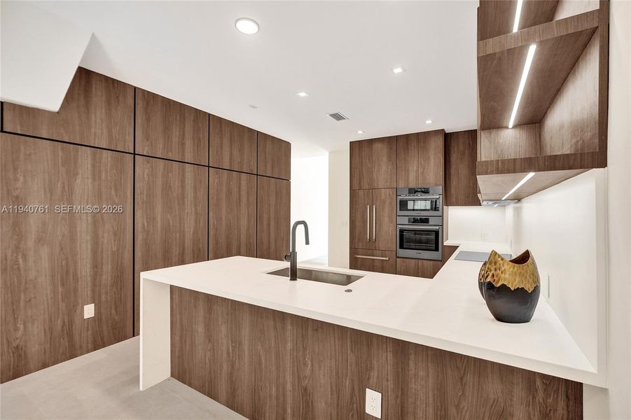 Furnished interior view inside a new home in , Miami (Image 36).