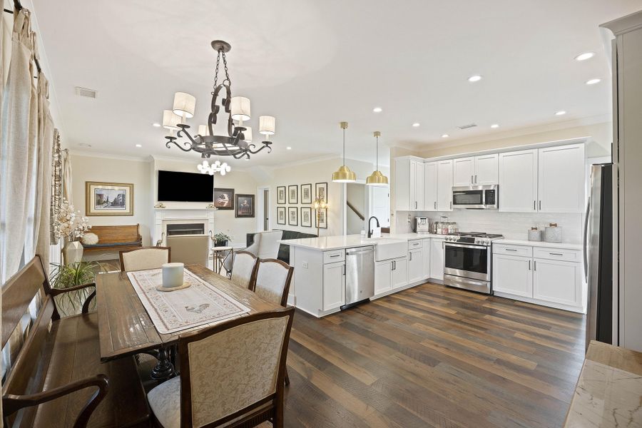 Furnished interior view inside a new home in , Meggett (Image 50).