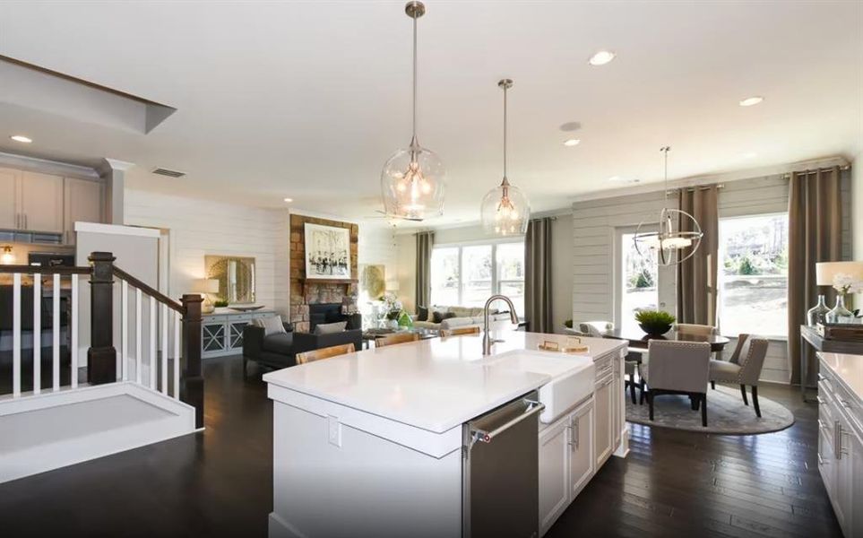 Furnished interior view inside a new home in Silverwood, Cumming (Image 8).