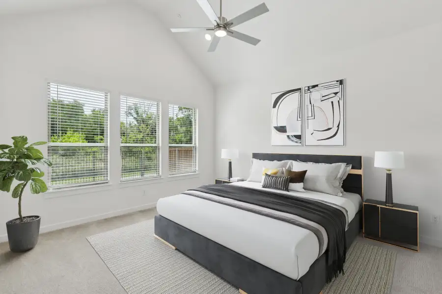 Primary Suite in the Da Vinci II home plan by Trophy Signature Homes – REPRESENTATIVE PHOTO