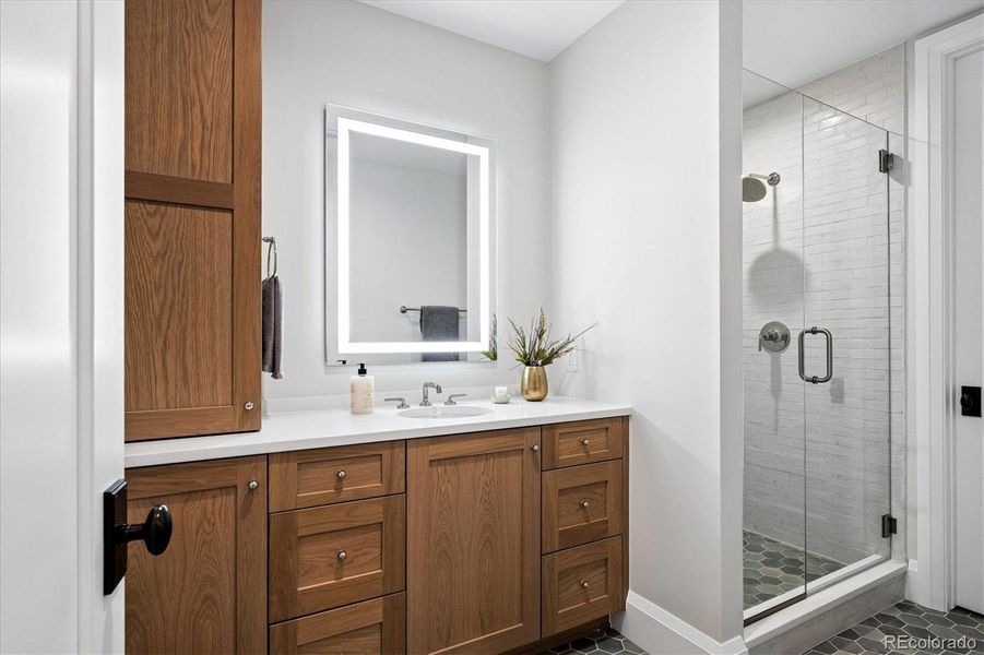 Furnished interior view inside a new home in , Denver (Image 37).