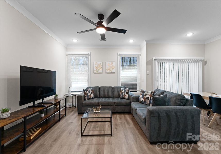 Furnished interior view inside a new home in , Charlotte (Image 23). Furnished interior view inside a new home in , Charlotte (Image 23).