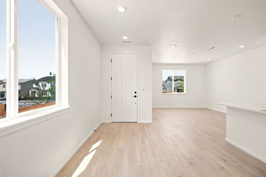 Spacious, unfurnished interior of a new home in Sky Ranch, Watkins (Image 29). Spacious, unfurnished interior of a new home in Sky Ranch, Watkins (Image 29).