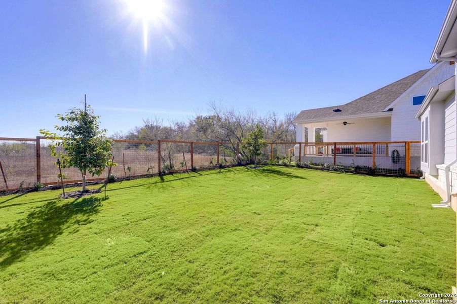 Exterior details and patio area of a home in The Crossvine, Schertz (Image 2).