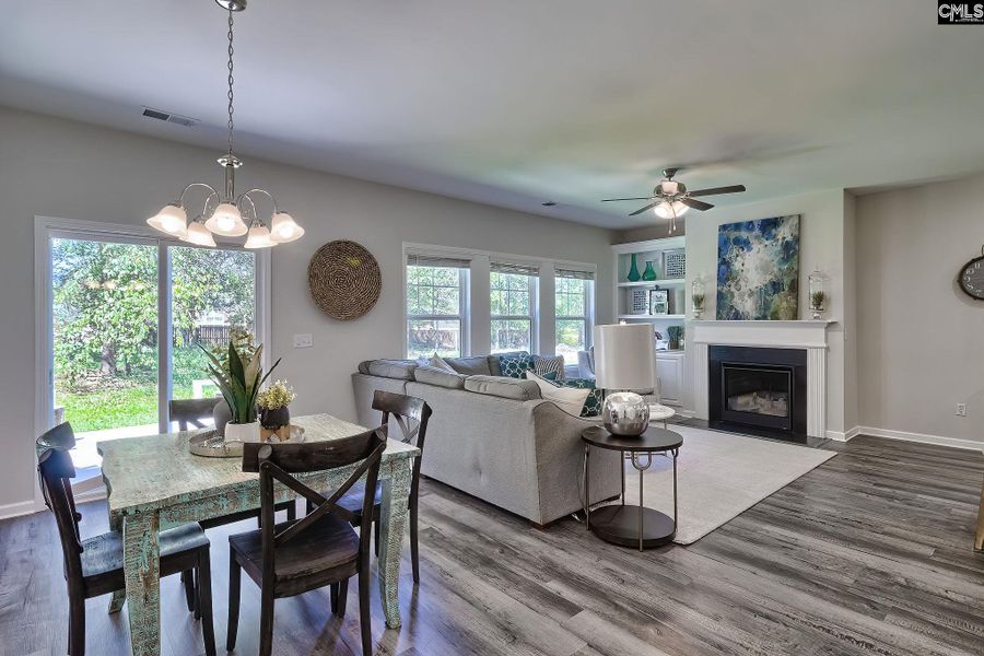 Furnished interior view inside a new home in Cottages at Roofs Pond, West Columbia (Image 7).