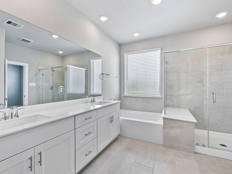 Furnished interior view inside a new home in Spring Brook Village - City Series, Houston (Image 6).