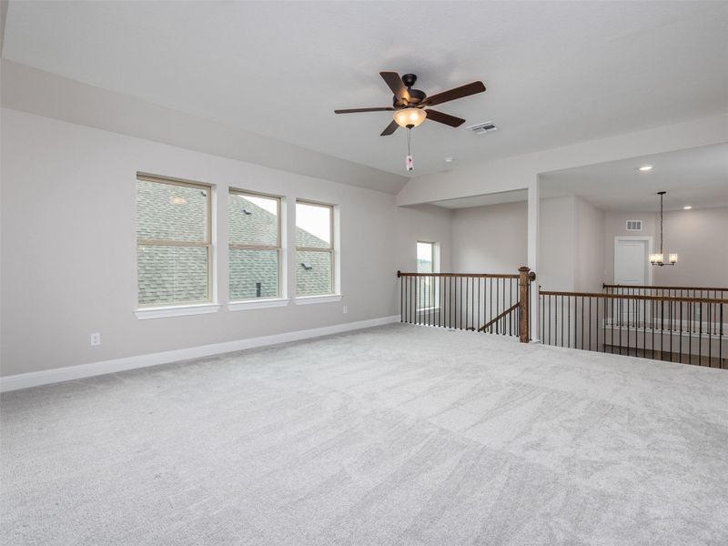 Spacious, unfurnished interior of a new home in Saddleback at Santa Rita Ranch, Liberty Hill (Image 25). Spacious, unfurnished interior of a new home in Saddleback at Santa Rita Ranch, Liberty Hill (Image 25).