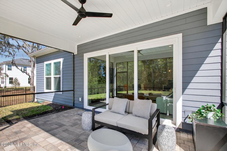 Exterior details and patio area of a home in , St. Johns (Image 34).