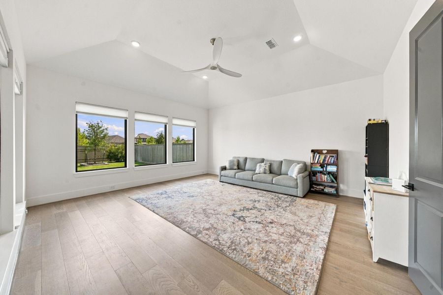 The open layout and abundant natural light make it easy to picture your own furniture here.
