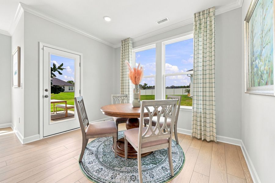 Representative furnished interior of a home built from the The Daphne C by Davidson Homes LLC in Wendell Ridge, Wendell (Image 10). Representative furnished interior of a home built from the The Daphne C by Davidson Homes LLC in Wendell Ridge, Wendell (Image 10).
