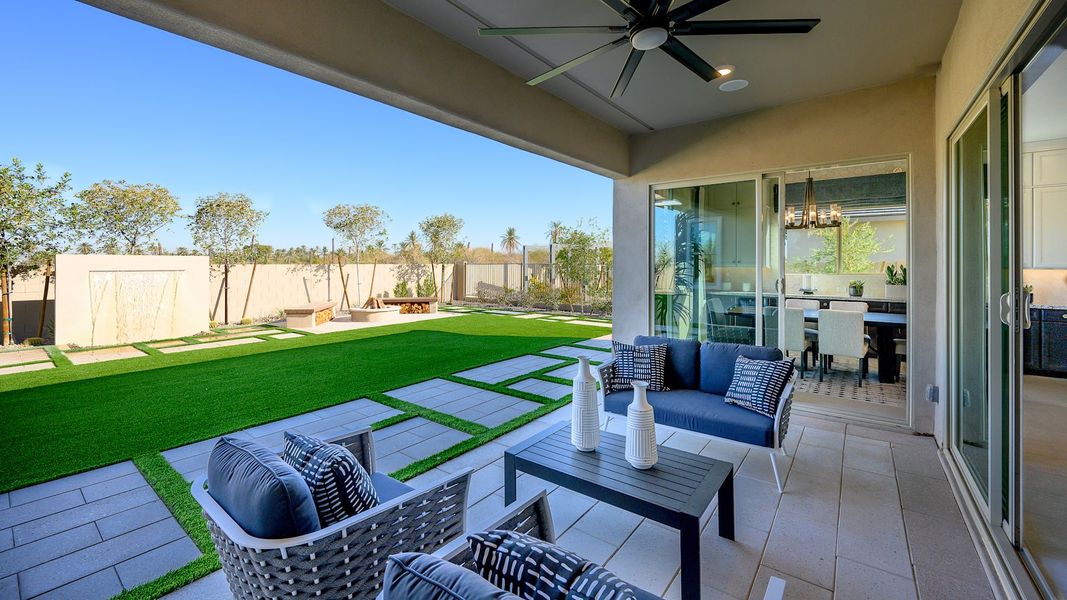 Representative exterior details of a home built from the Cholla Plan 5541 by Tri Pointe Homes in Whispering Hills, Laveen (Image 20). Representative exterior details of a home built from the Cholla Plan 5541 by Tri Pointe Homes in Whispering Hills, Laveen (Image 20).