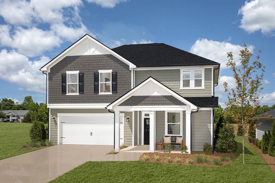 Representative exterior photo of a completed home built from the 2338 Modeled by KB Home in Cottages at Clovis Point, Kings Mountain, NC (Image 20).
