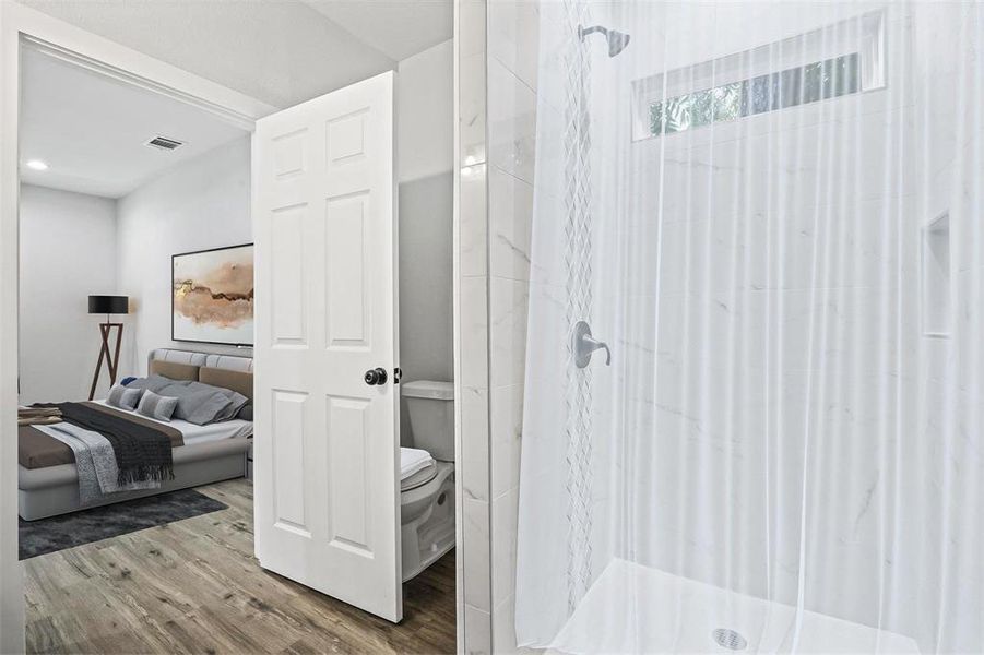 Furnished interior view inside a new home in , Denison (Image 8).