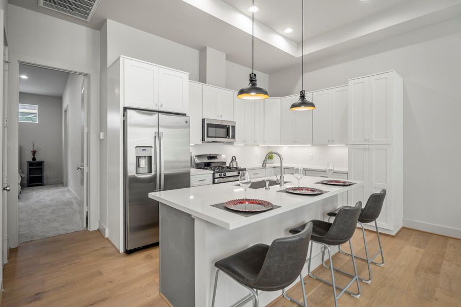 Furnished interior view inside a new home in , Houston (Image 28).