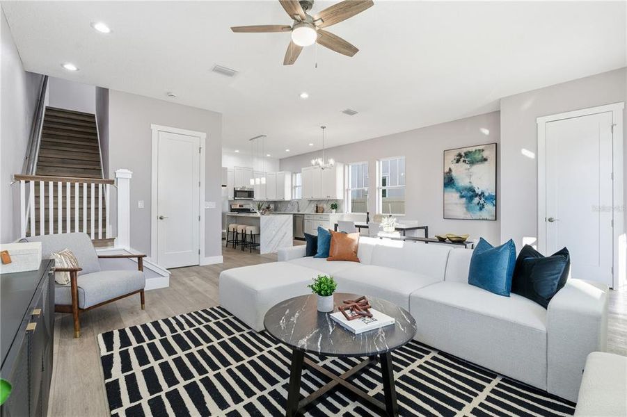 Furnished interior view inside a new home in , St. Petersburg (Image 6).