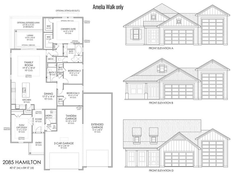 2D floor plan layout for the Hamilton by Riverside Homes in Amelia National Country Club, Fernandina Beach, FL (Image 28). 2D floor plan layout for the Hamilton by Riverside Homes in Amelia National Country Club, Fernandina Beach, FL (Image 28).