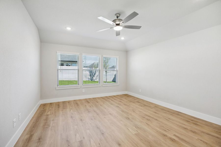 Representative unfurnished interior of a home built from the Adolphus by Centre Living Homes in Painted Tree Woodland West, McKinney (Image 28).