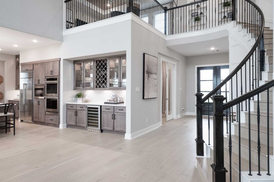 Representative furnished interior of a home built from the Milan by Tri Pointe Homes in Dunham Pointe, Cypress (Image 56).