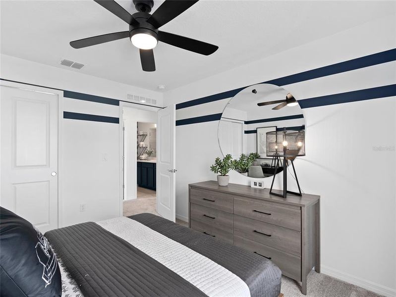Furnished interior view inside a new home in EverBe, Orlando (Image 24).