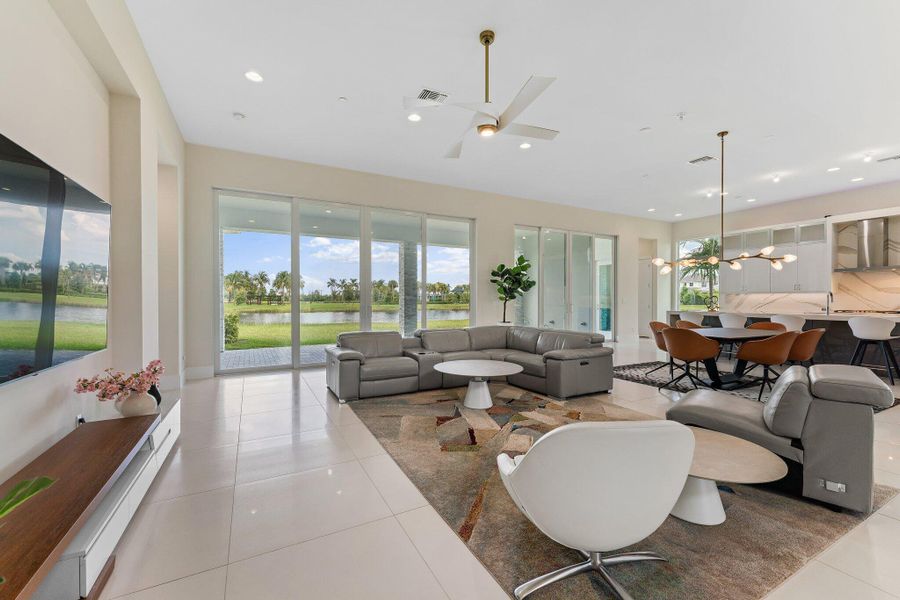 Furnished interior view inside a new home in Coral Isles at Avenir, Palm Beach Gardens (Image 13).