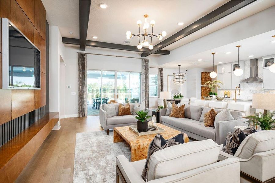 Furnished interior view inside a new home in Ravencliffe, Oviedo (Image 29).