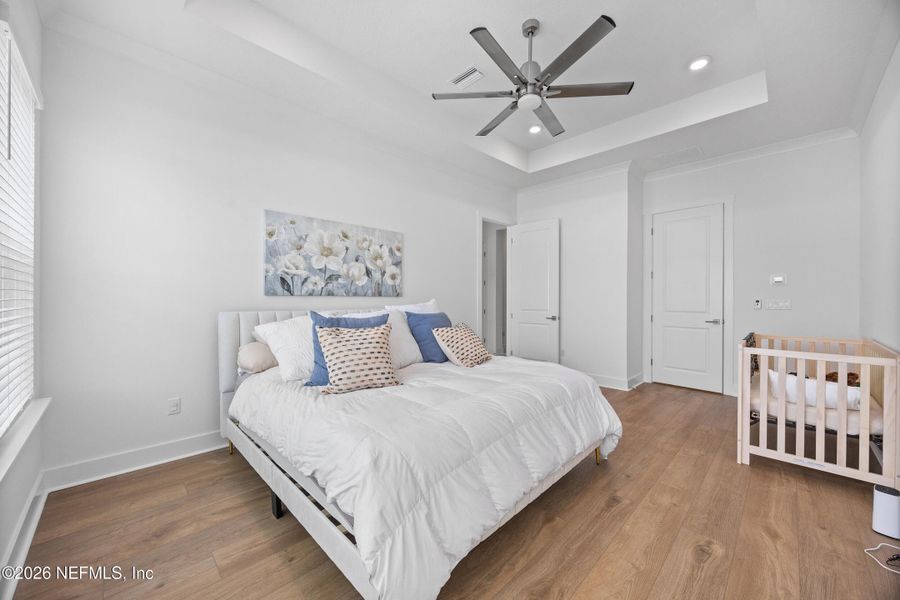 Furnished interior view inside a new home in Oak Grove at SilverLeaf 60’, St. Augustine (Image 27).