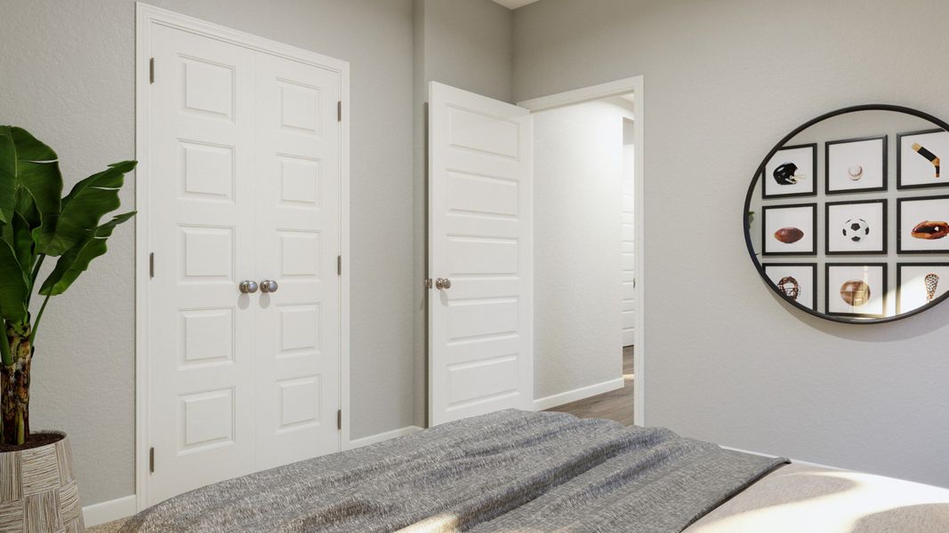Representative furnished interior of a home built from the The Palermo by Legend Homes in Granger Pines, Conroe (Image 14).