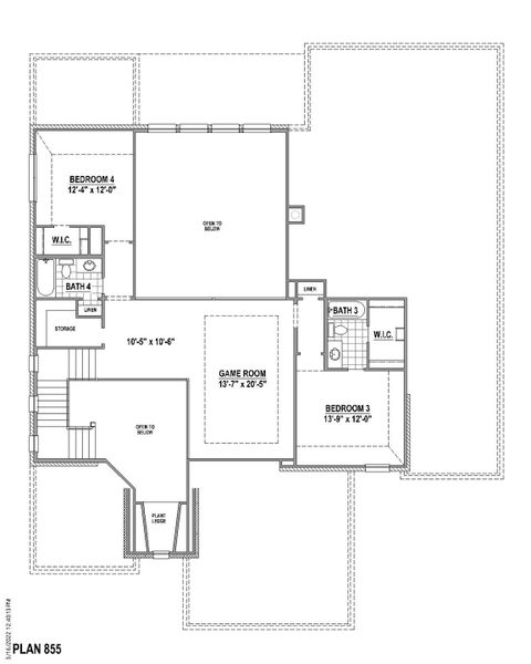 Plan 855 2nd Floor