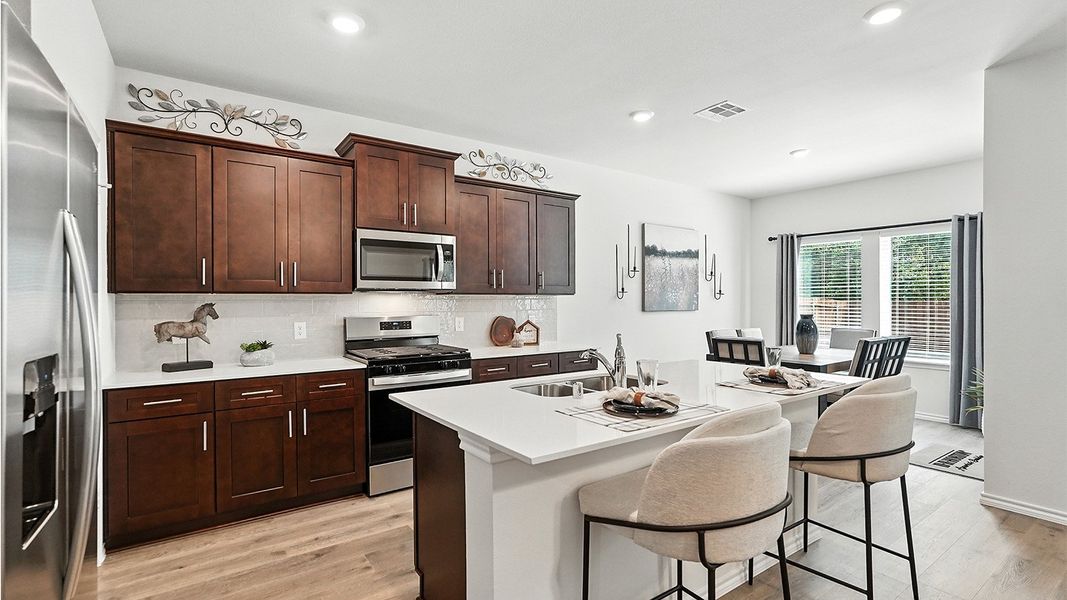 Representative furnished interior of a home built from the Naples by D.R. Horton in The Reserve at Timber Creek, Lindale (Image 7).